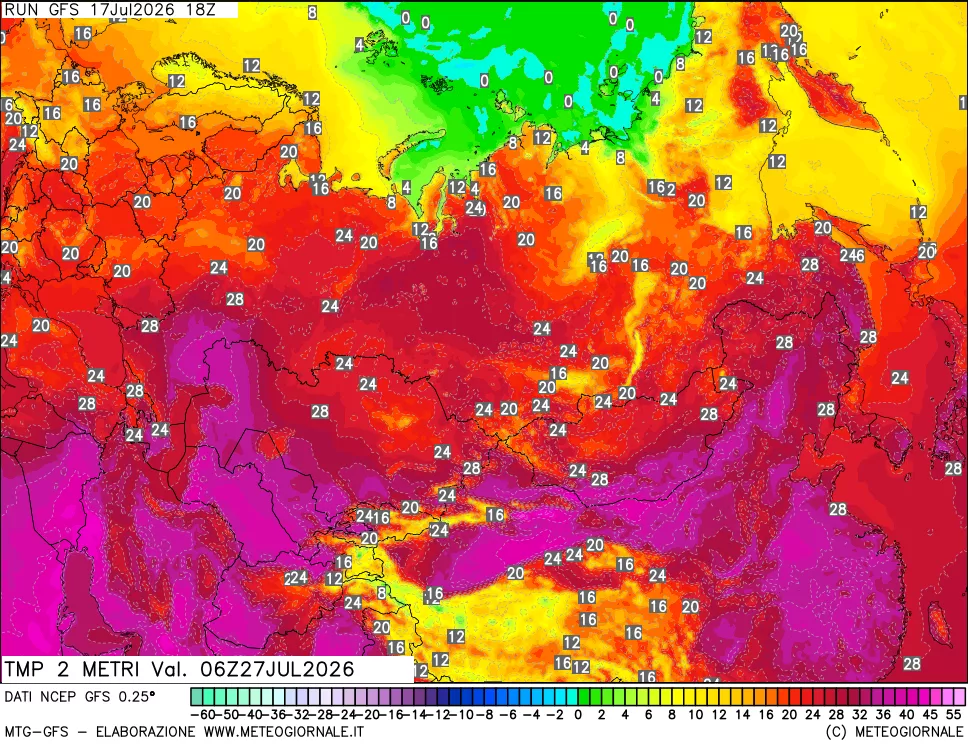 mappa Temp 2 metri