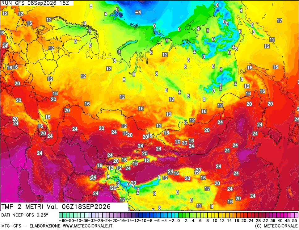 mappa Temp 2 metri
