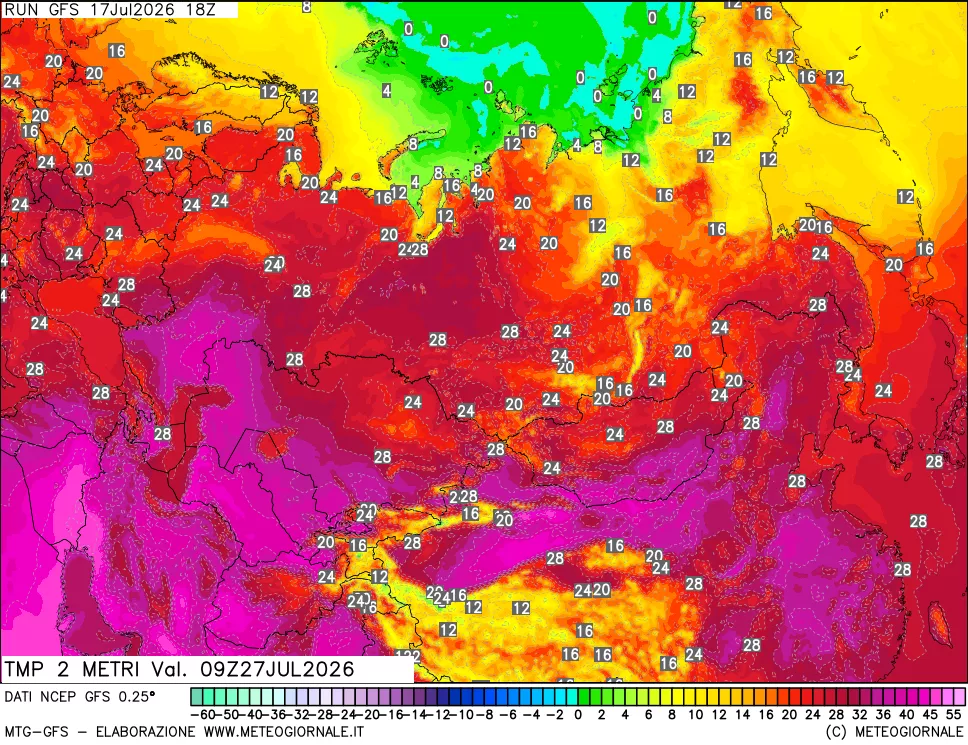 mappa Temp 2 metri