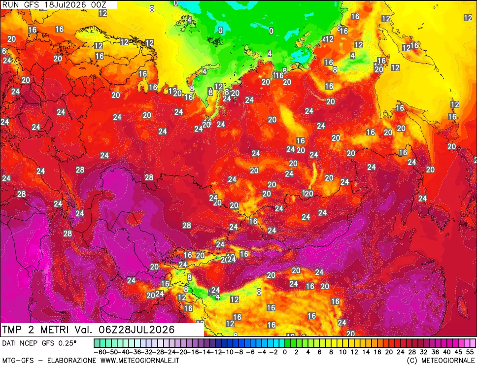 mappa Temp 2 metri