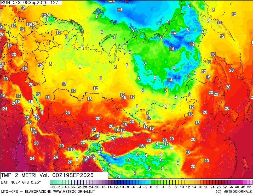 mappa Temp 2 metri