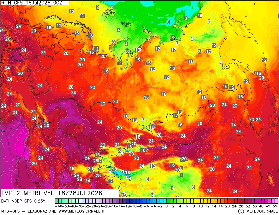 mappa Temp 2 metri
