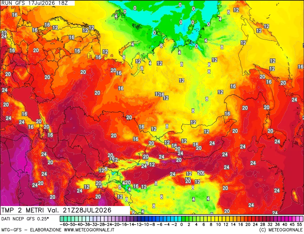 mappa Temp 2 metri