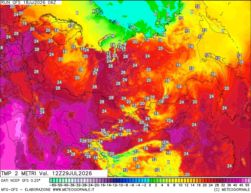 mappa Temp 2 metri