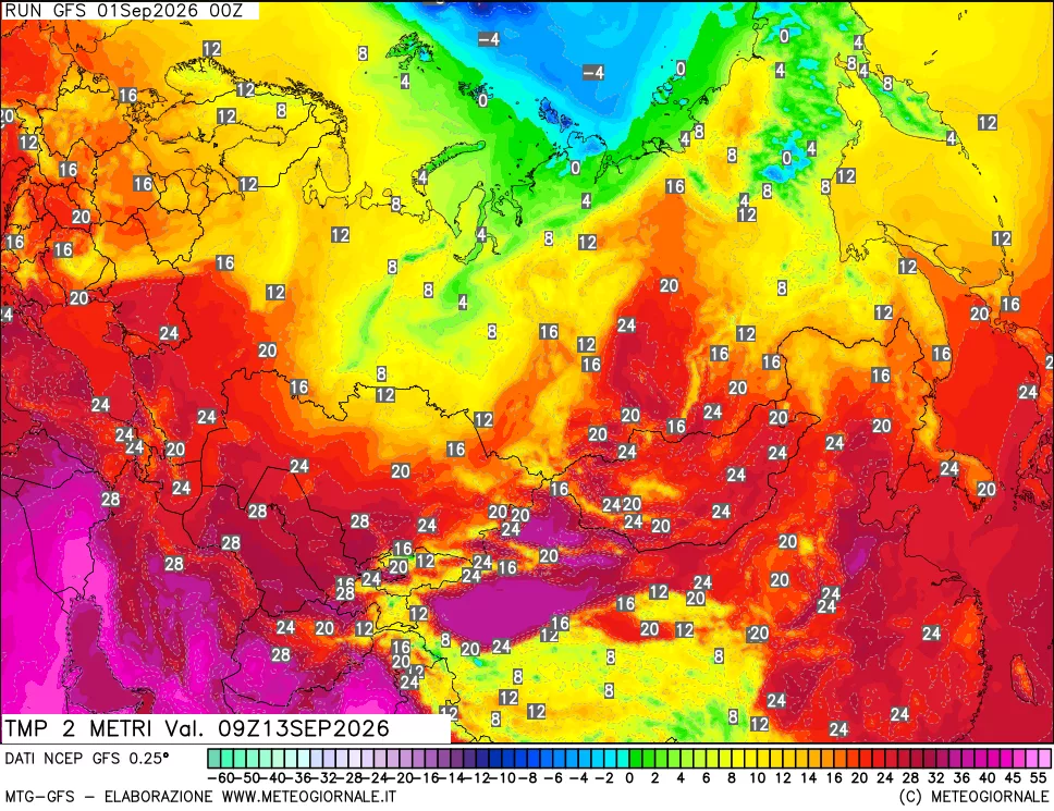 mappa Temp 2 metri