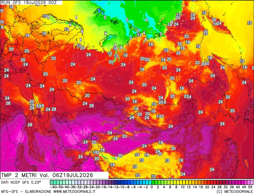 mappa Temp 2 metri
