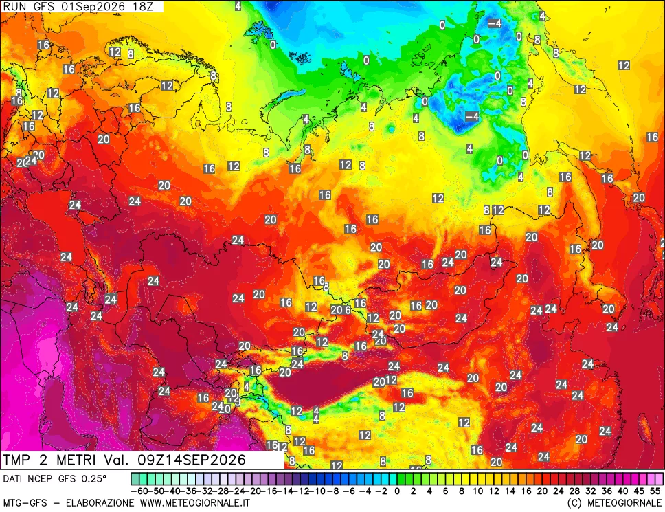 mappa Temp 2 metri