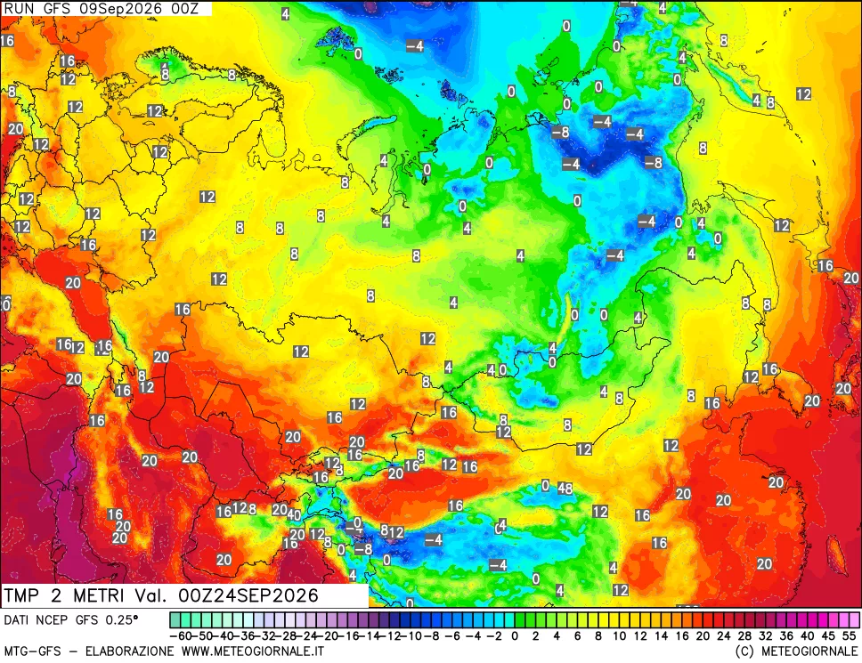 mappa Temp 2 metri