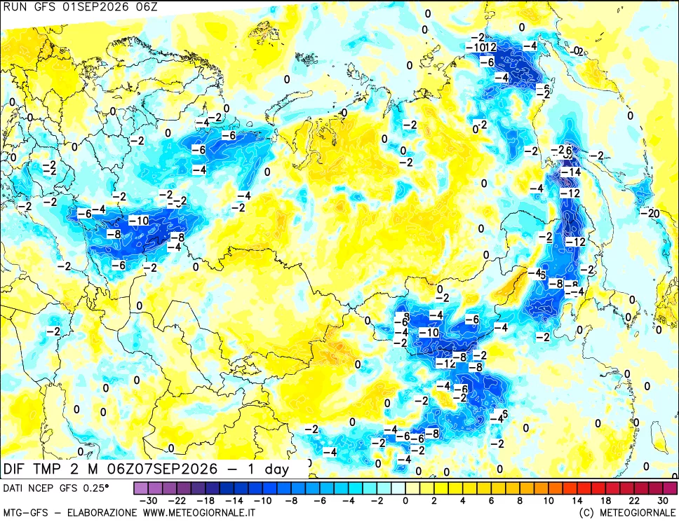 mappa Dif. Temp -24 ore