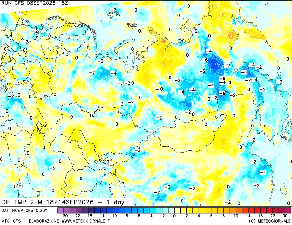 mappa Dif. Temp -24 ore