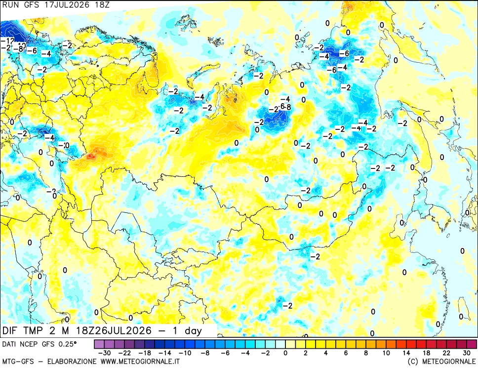 mappa Dif. Temp -24 ore