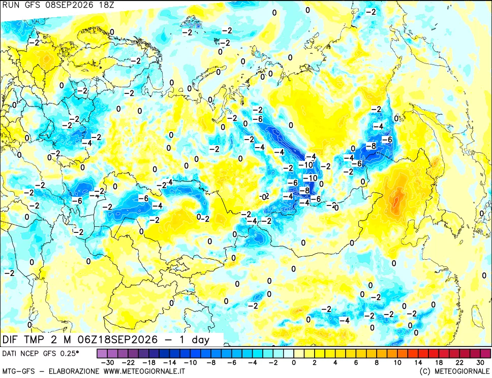 mappa Dif. Temp -24 ore