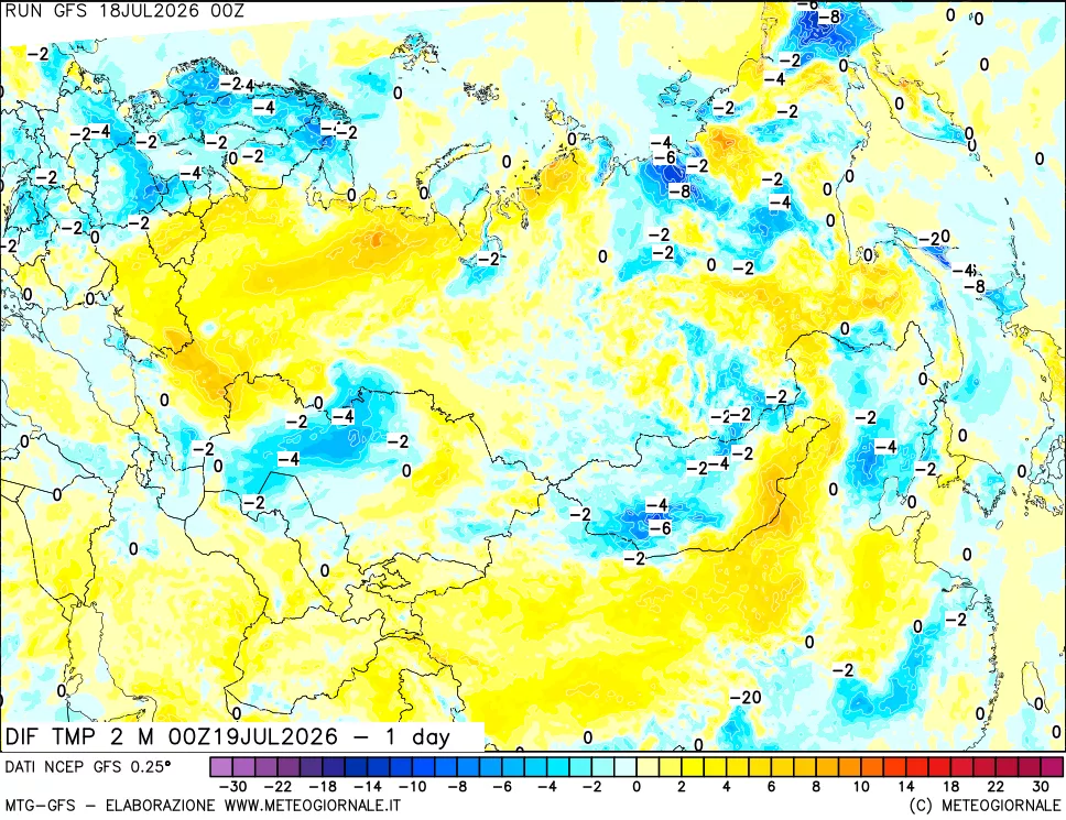 mappa Dif. Temp -24 ore
