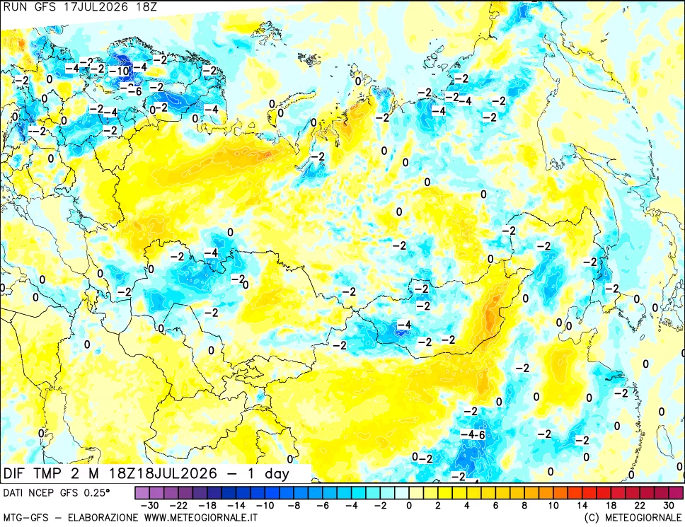mappa Dif. Temp -24 ore
