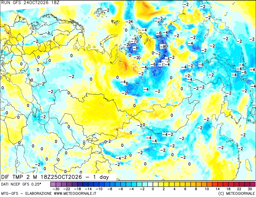 mappa Dif. Temp -24 ore