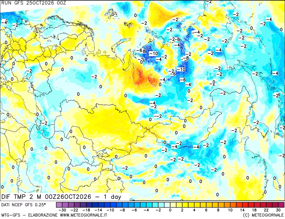mappa Dif. Temp -24 ore