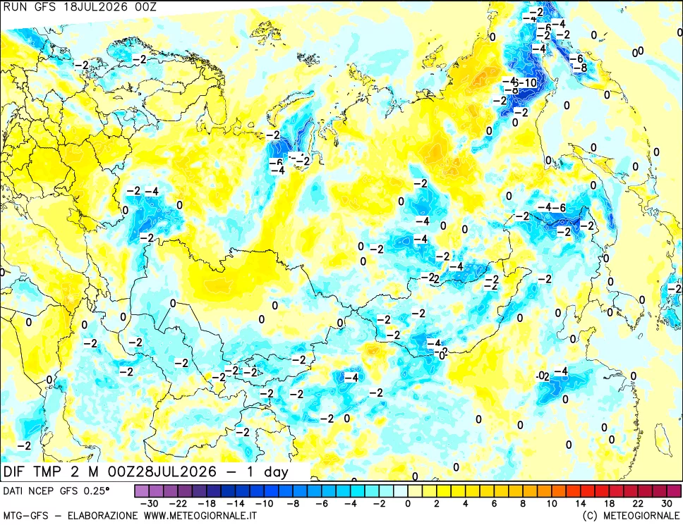 mappa Dif. Temp -24 ore