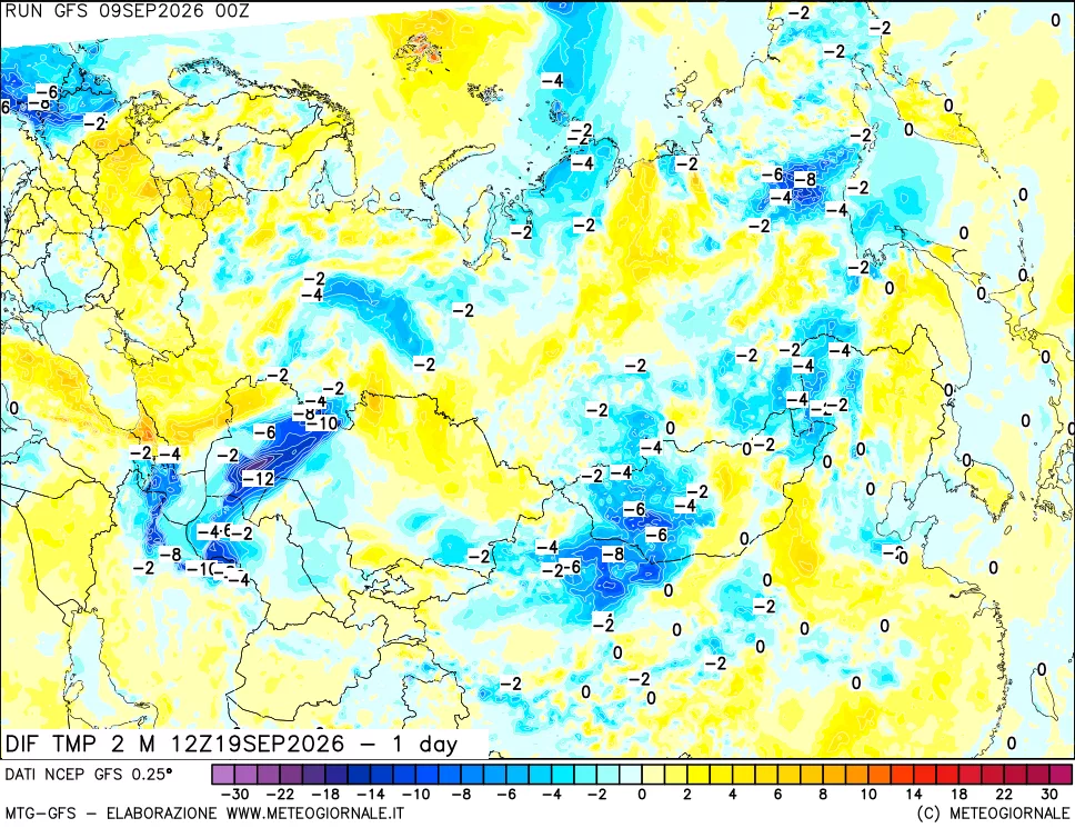 mappa Dif. Temp -24 ore