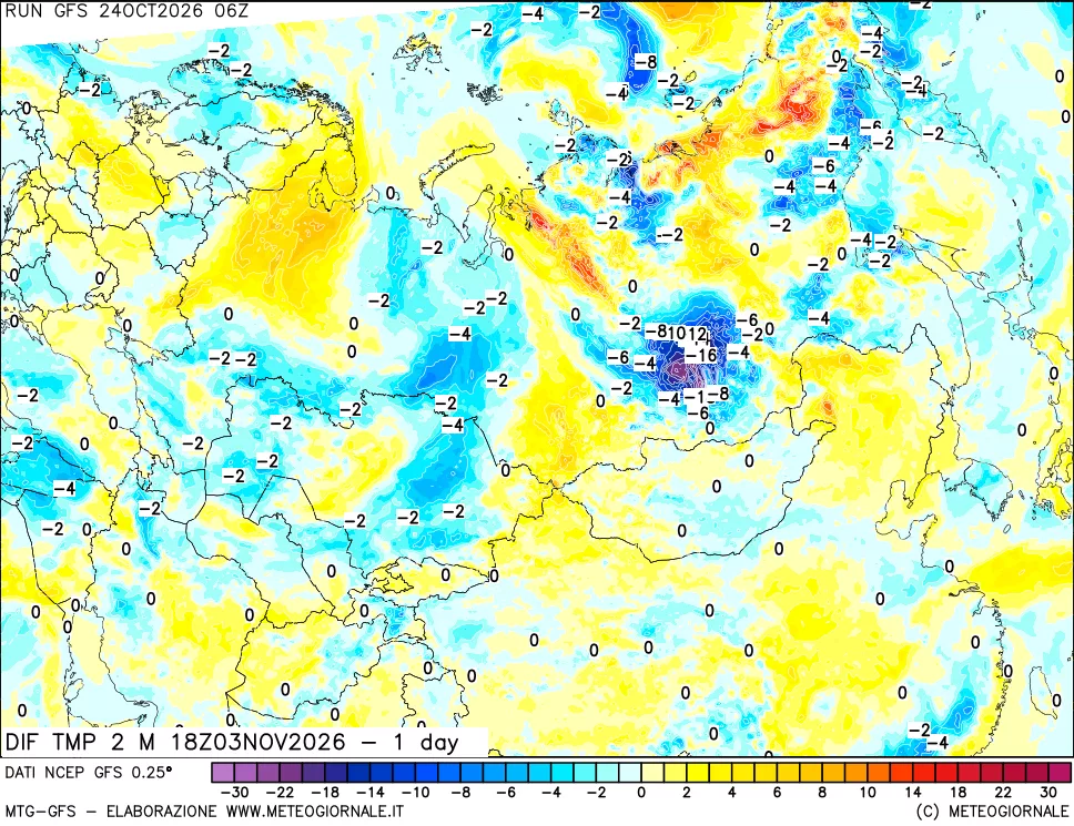 mappa Dif. Temp -24 ore