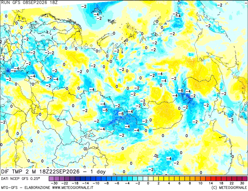 mappa Dif. Temp -24 ore