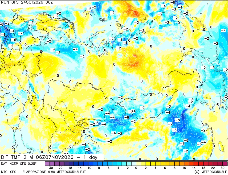 mappa Dif. Temp -24 ore