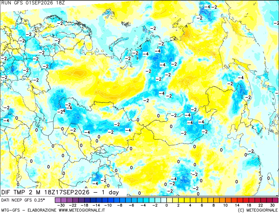 mappa Dif. Temp -24 ore