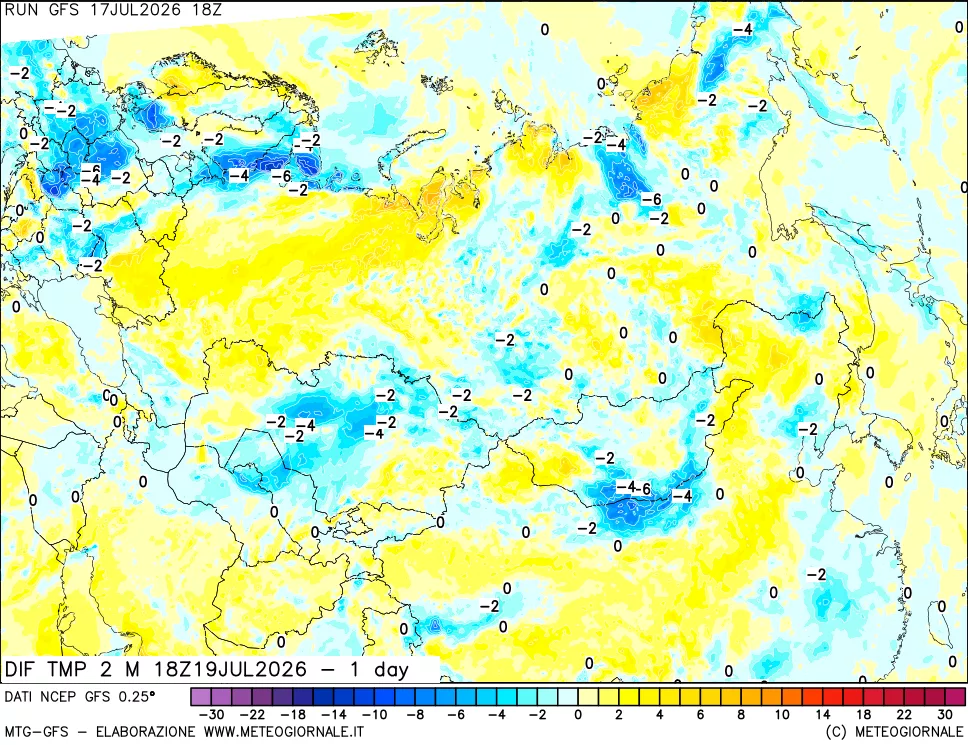 mappa Dif. Temp -24 ore