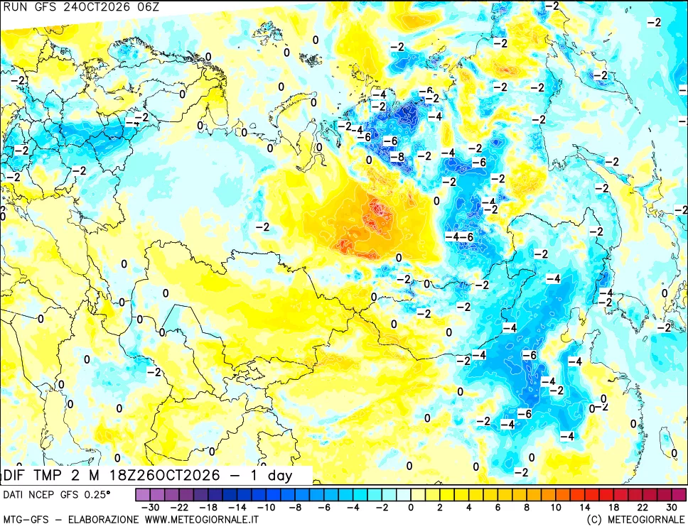 mappa Dif. Temp -24 ore