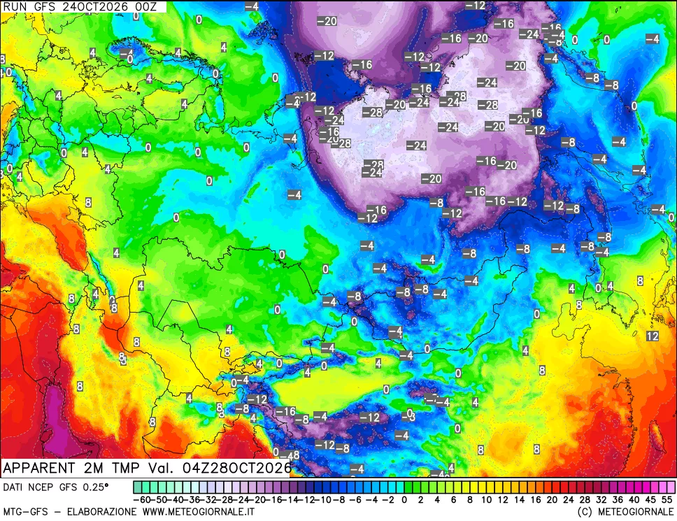 mappa Temp percepita