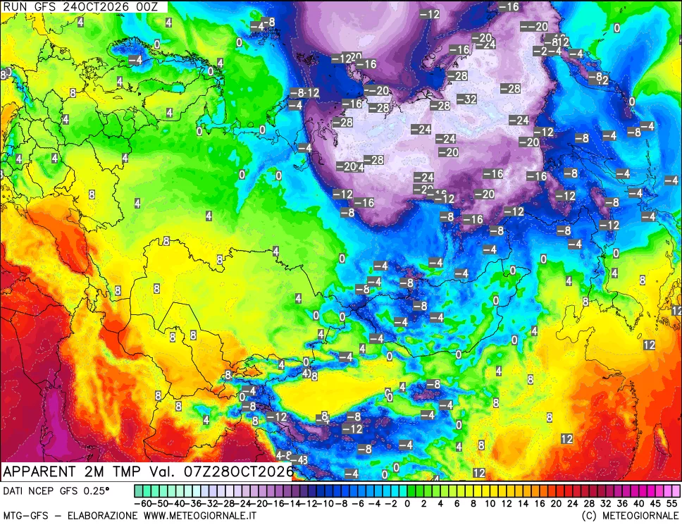 mappa Temp percepita