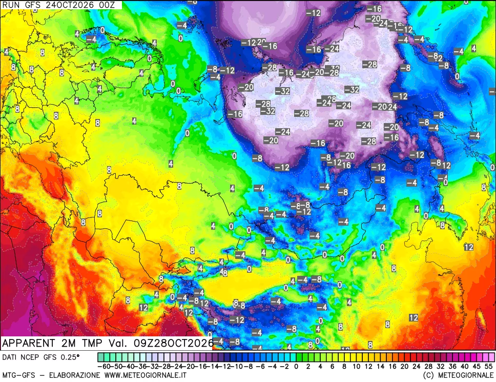 mappa Temp percepita