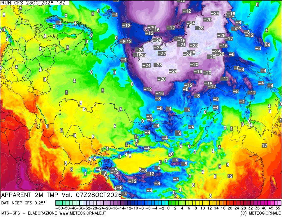 mappa Temp percepita