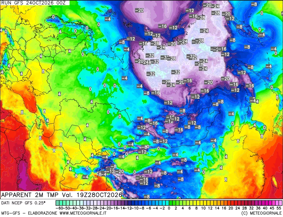 mappa Temp percepita