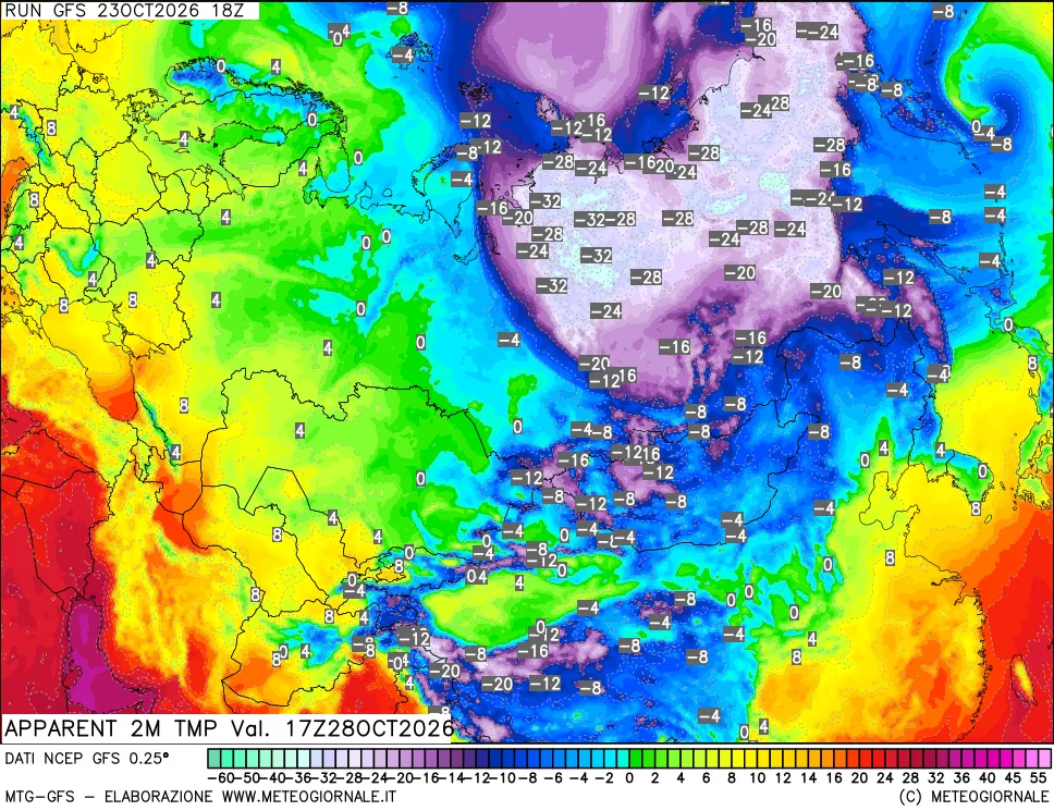 mappa Temp percepita