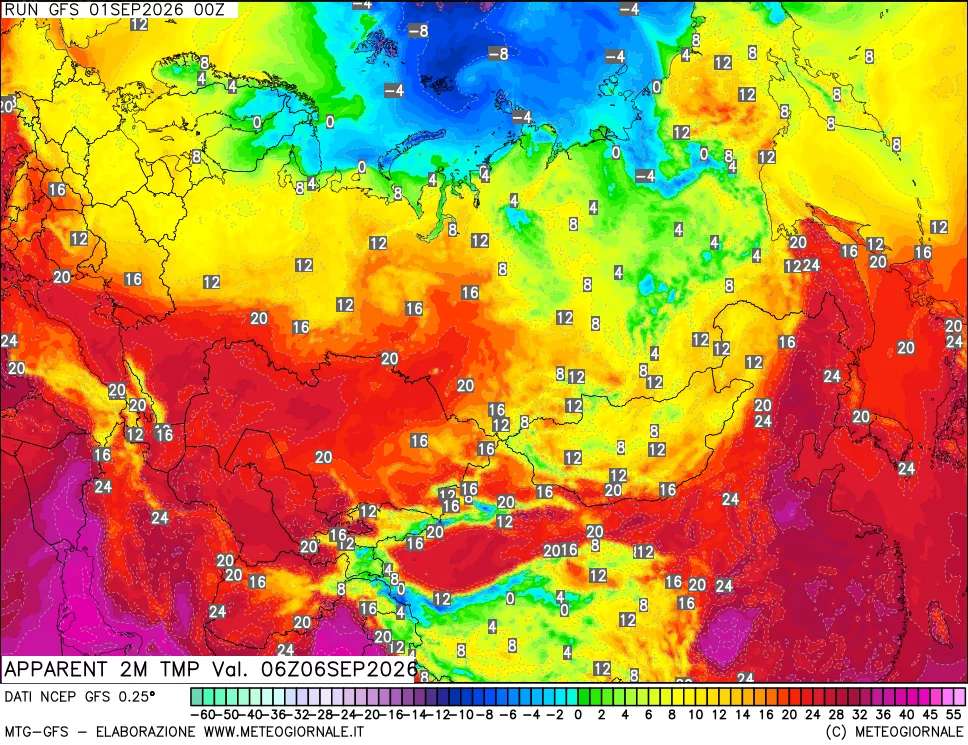 mappa Temp percepita
