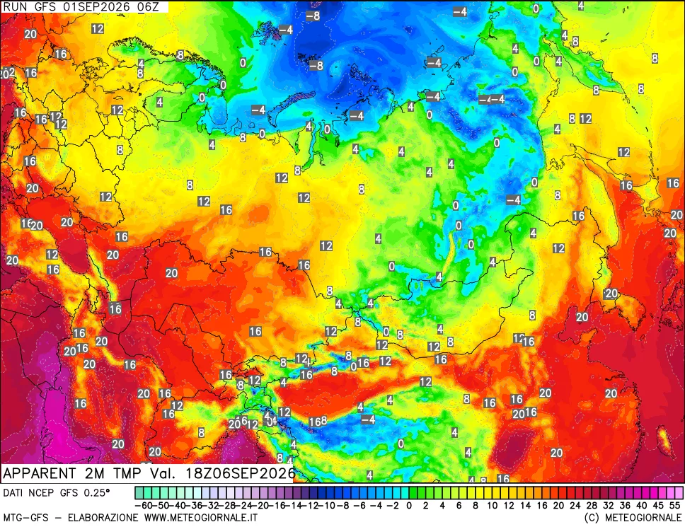 mappa Temp percepita