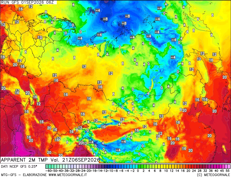 mappa Temp percepita