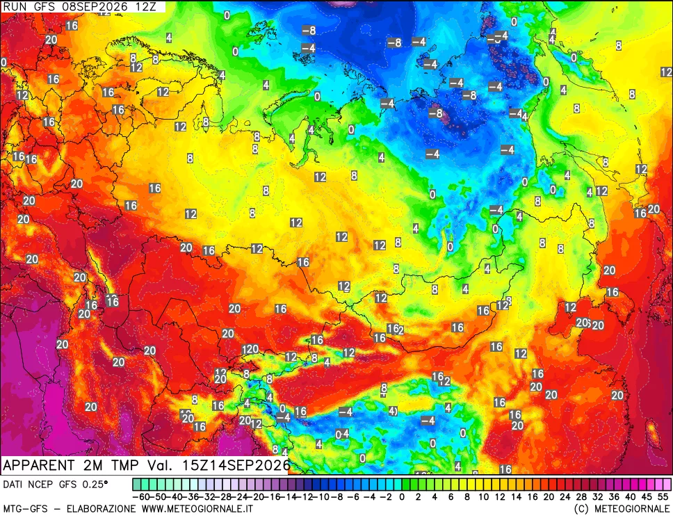 mappa Temp percepita
