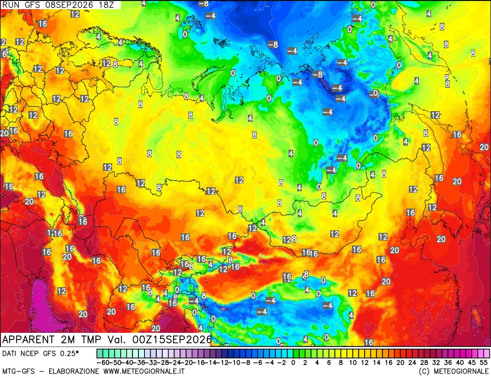 mappa Temp percepita
