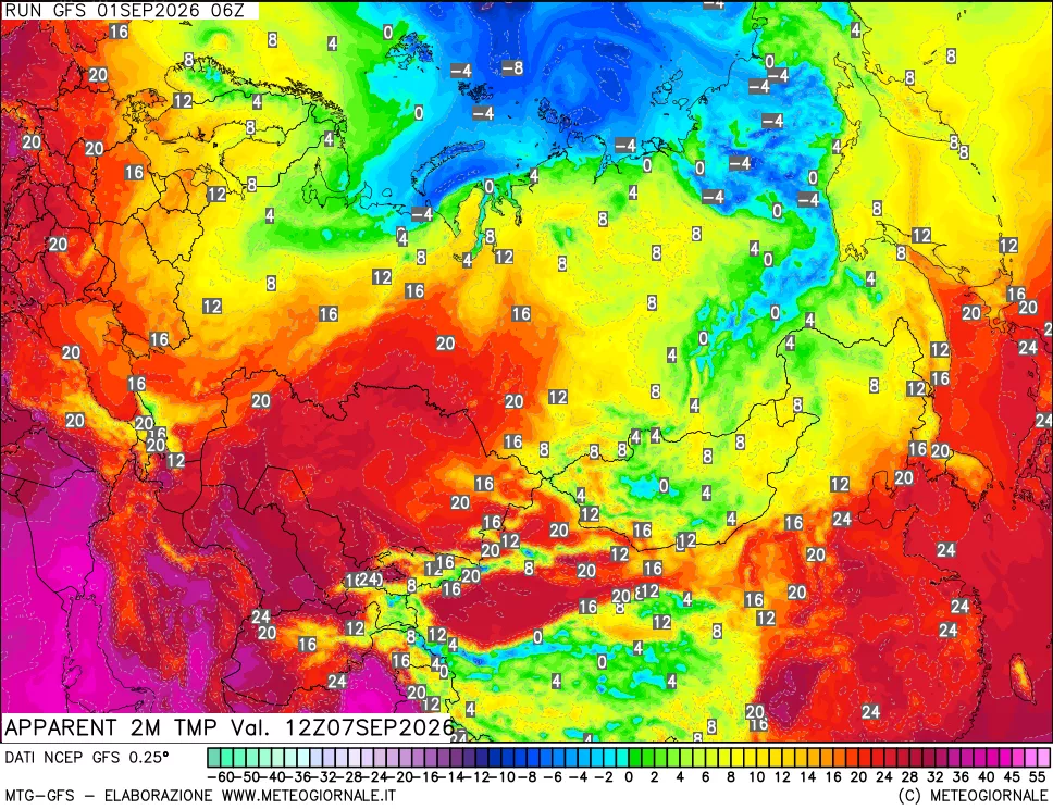 mappa Temp percepita