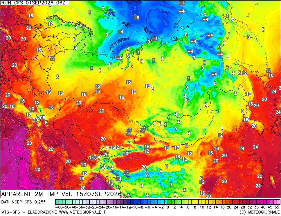 mappa Temp percepita