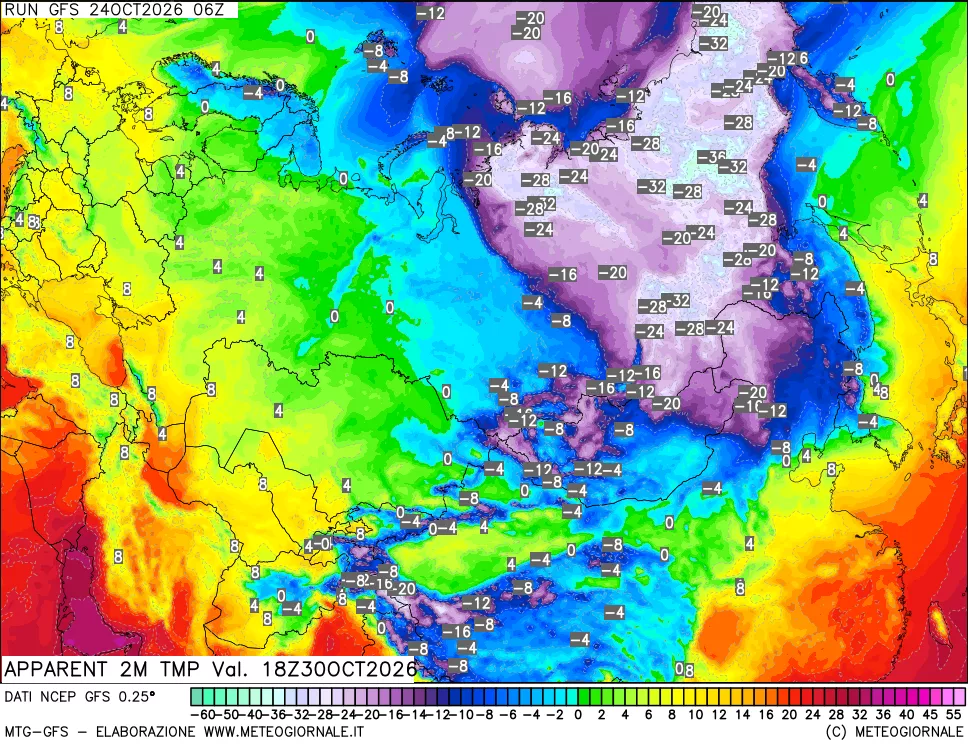 mappa Temp percepita