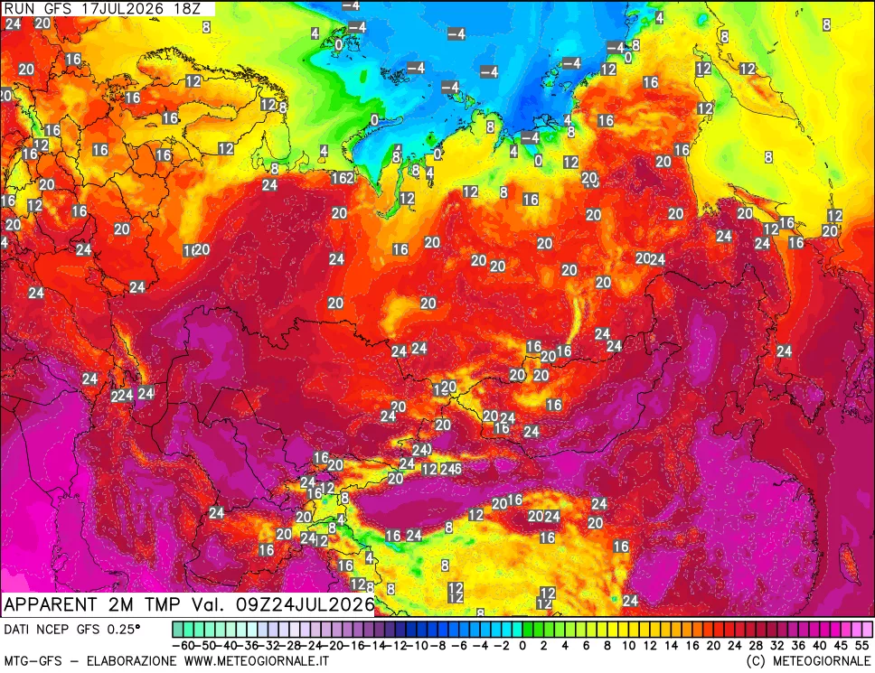 mappa Temp percepita