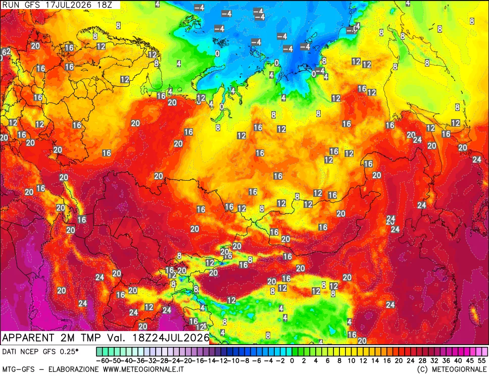 mappa Temp percepita