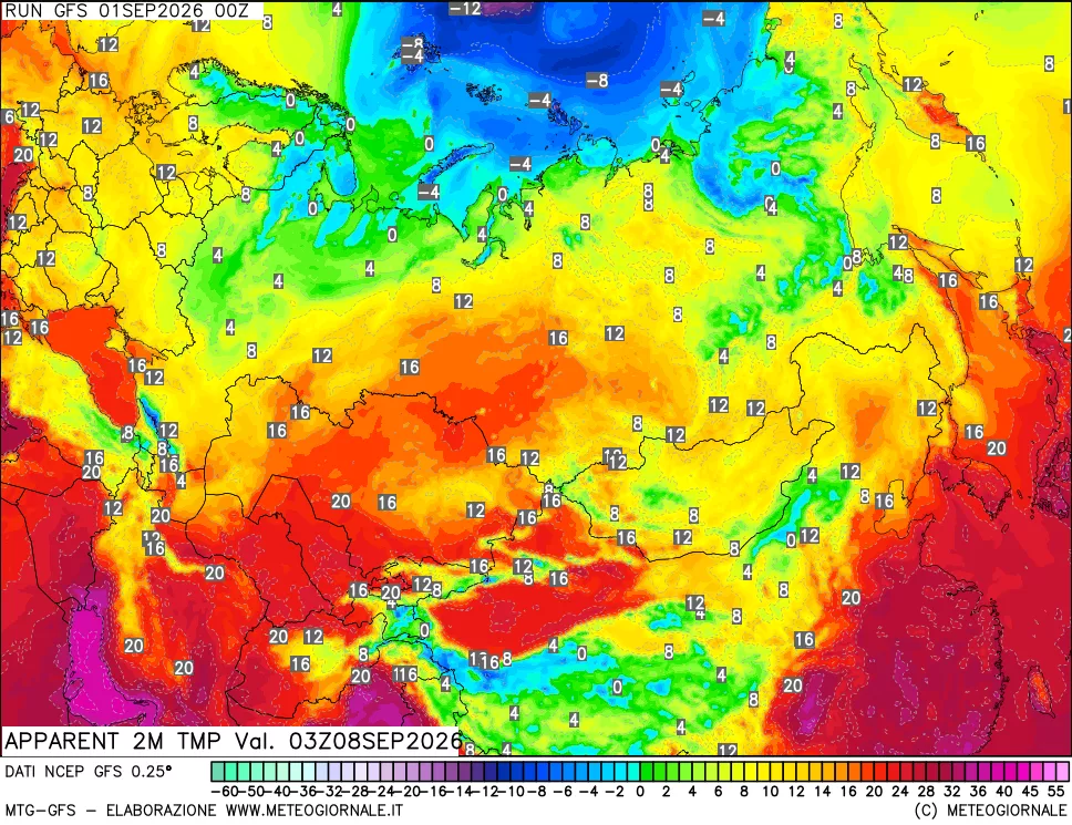 mappa Temp percepita