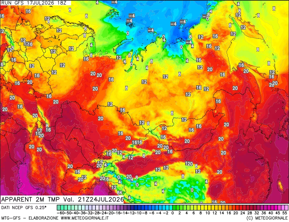 mappa Temp percepita