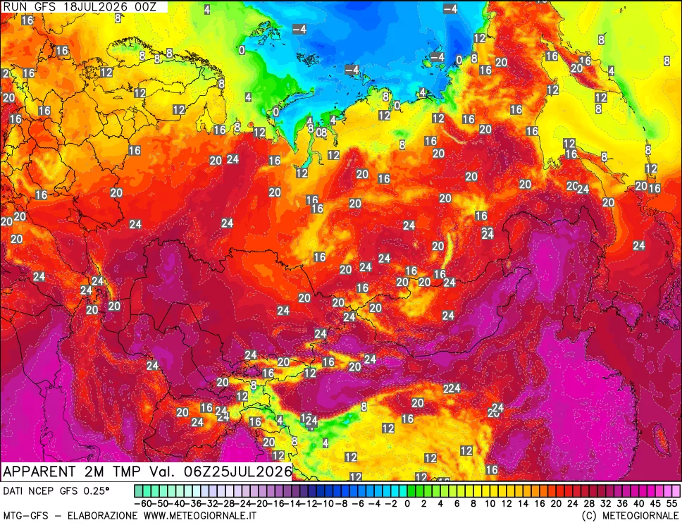 mappa Temp percepita