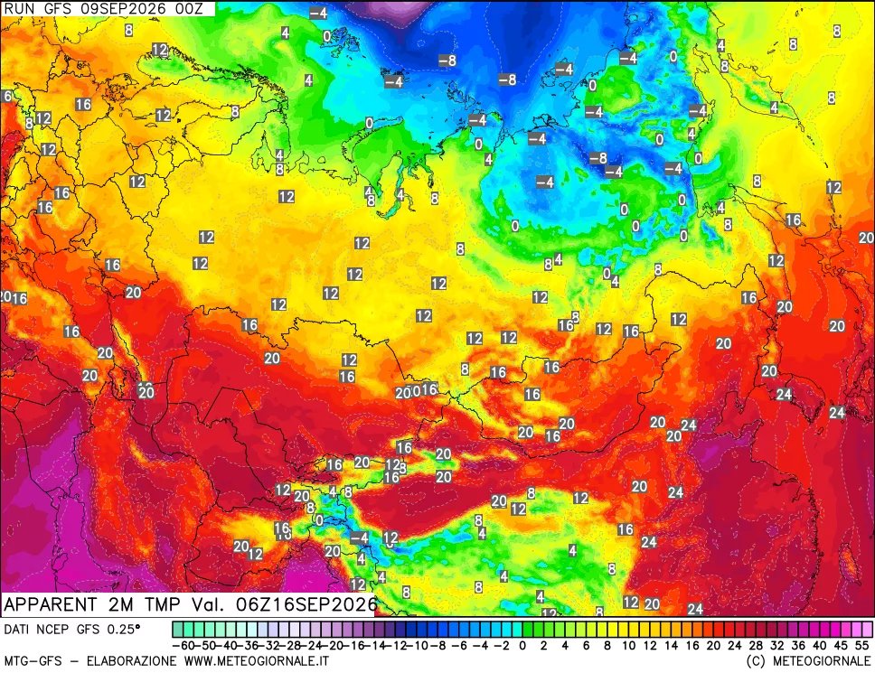 mappa Temp percepita