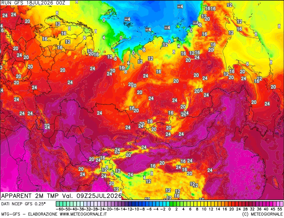 mappa Temp percepita