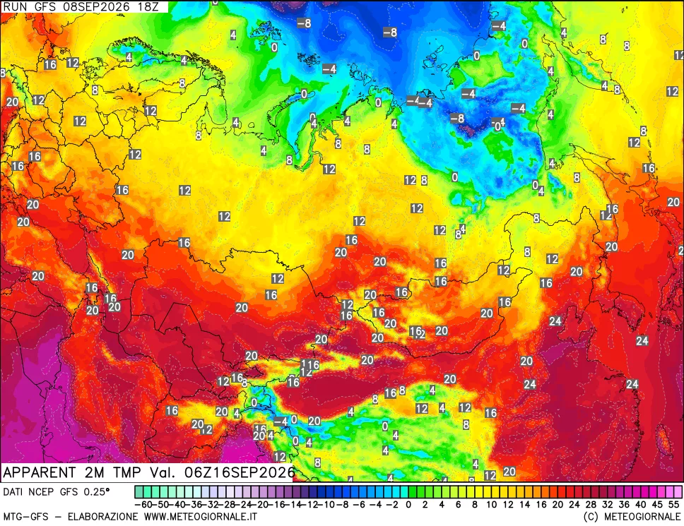 mappa Temp percepita
